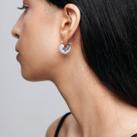 PAVE DOME HUGGIES Earrings