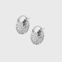 PAVE DOME HUGGIES Earrings