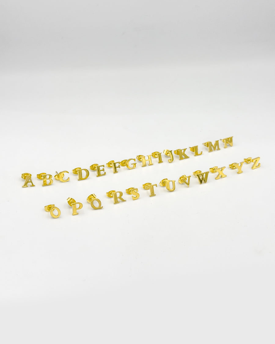 BLOCK Alphabet Earrings