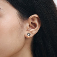CLEAR QUARTZ STUD Earrings
