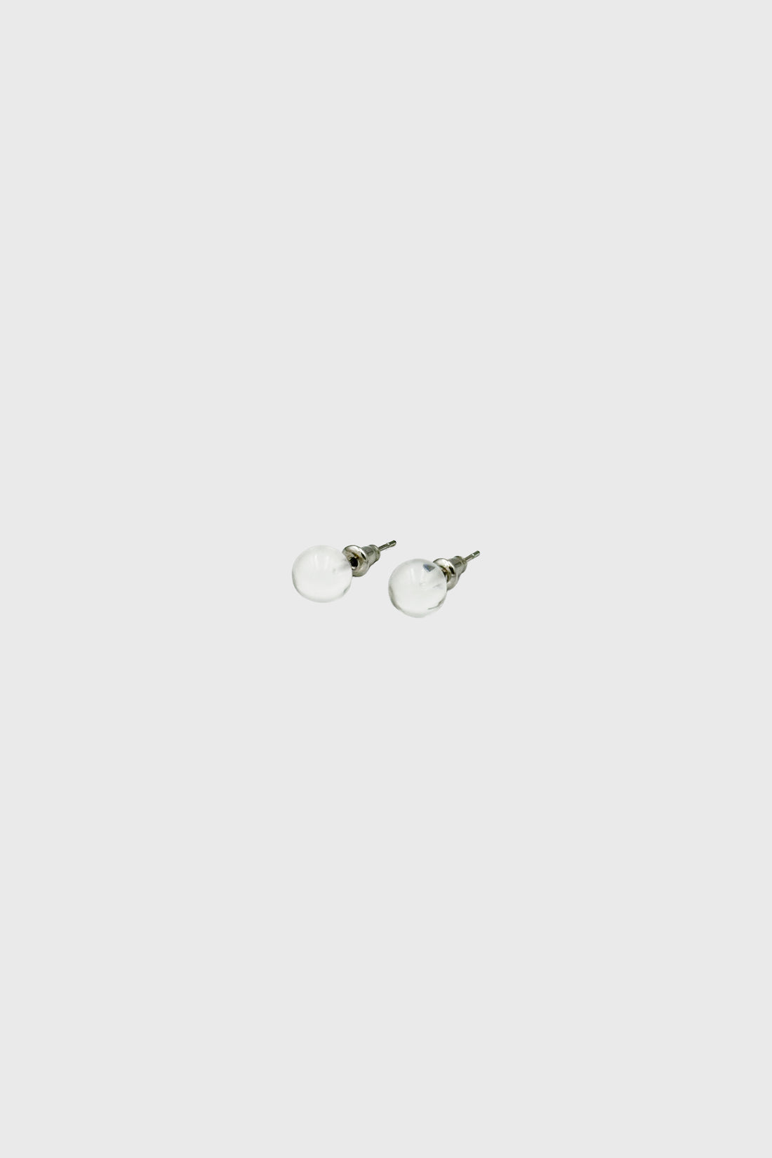 CLEAR QUARTZ STUD Earrings