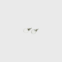 CLEAR QUARTZ STUD Earrings